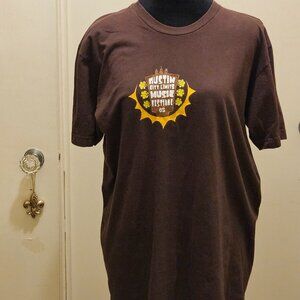 Vintage 2005 Austin City Limits Concert T Shirt Oasis, Coldplay, John Prine. L
